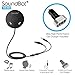 SoundBot SB360 Bluetooth 4.0 Car Kit Hands-Free Wireless Talking & Music Streaming Dongle w/ 10W Dual Port 2.1A USB Charger + Magnetic Mounts + Built-in 3.5mm Aux Cable primary