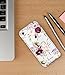iPhone 6 case,iPhone 6s Case with Flowers, LUOLNH Slim Clear Chrome Gold Floral Pattern Soft Flexible TPU Back Cover Case for Apple iPhone 6/6s [4.7 inch] -C