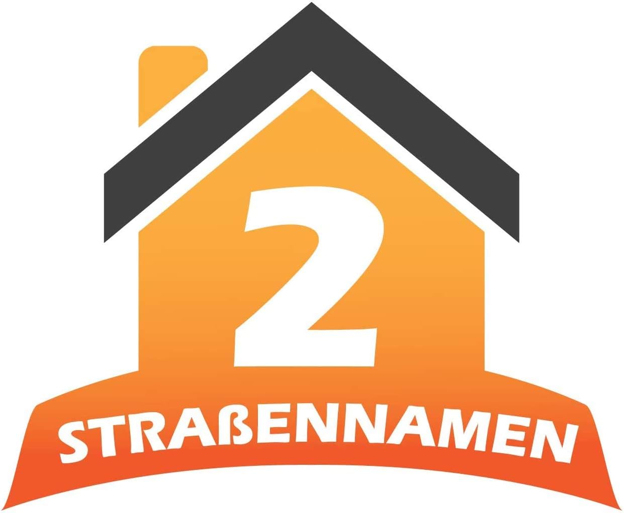 RJWprint Mülltonnen-Aufkleber Personalisierbar mit Adresse/Straßennamen 15 x 12 cm, 4 Stück