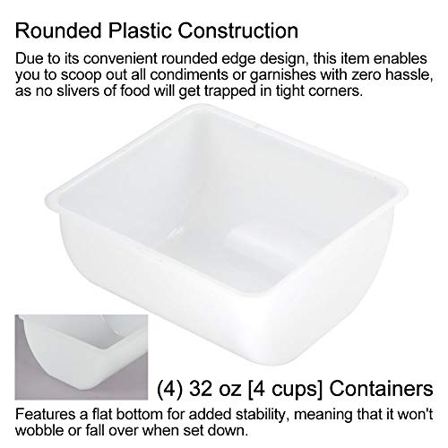 SHANGPEIXUAN Condiment Caddy with Lid Dispenser Tray Bar Fruit Caddy 3 Tray Plastic Garnish Station Great for Restaurant Buffets Bars Picnics Refrigerator Barbecue Catering(Condiment Dispenser 3 Tray)