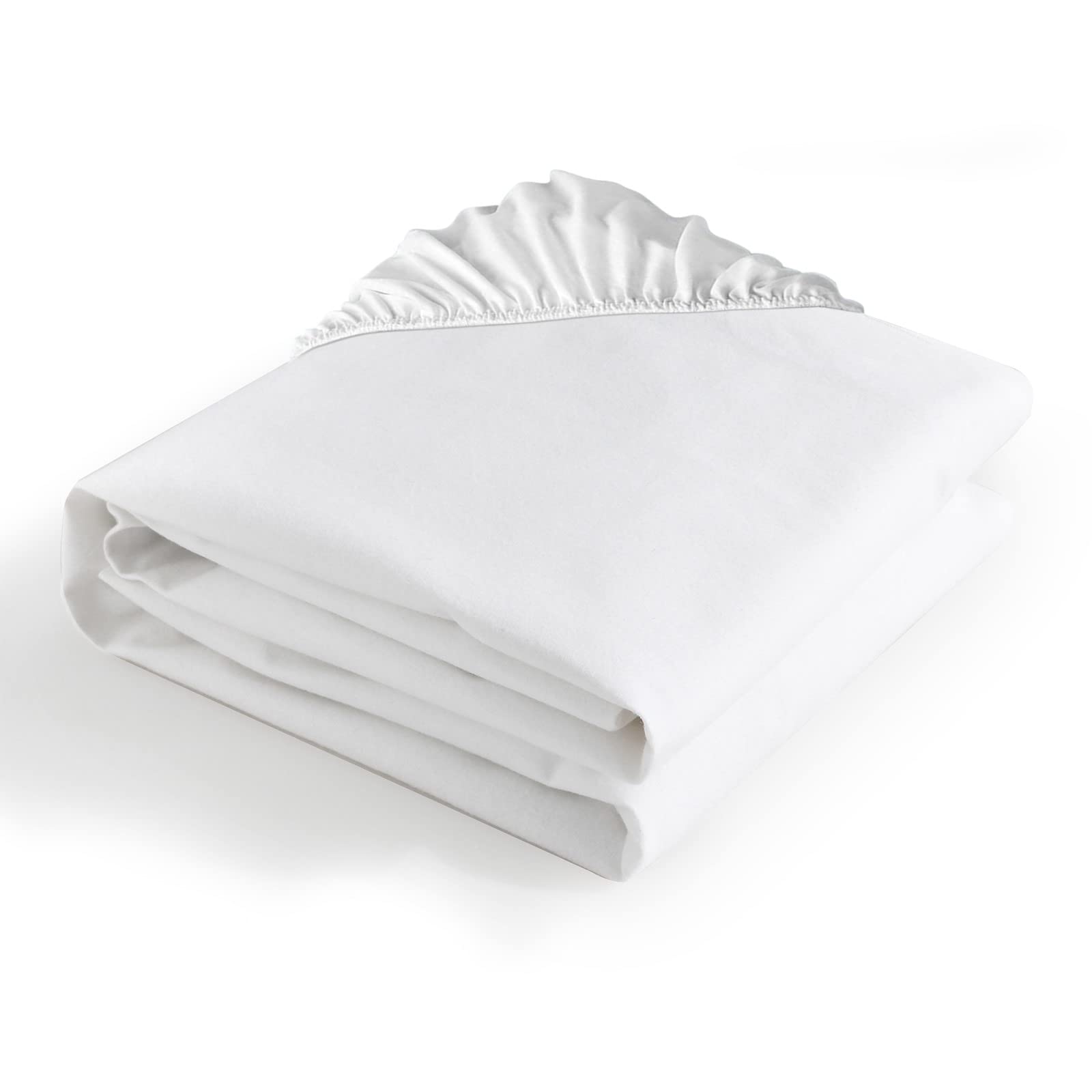 Bedecor Small Cot Mattress Protector, Waterproof Flannel Mattress Cover Extra Soft Anti Allergenic - 60x120cm