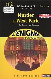 Cahier de vacances  - Enigmes vacances Murder in west park