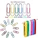 Paper Clips, OUHL 450 Pieces Colored Paperclips, Medium 28mm and Jumbo Sizes 50mm, 6 Assorted Colors Office Clips for School Personal Document Organizing Professional Work