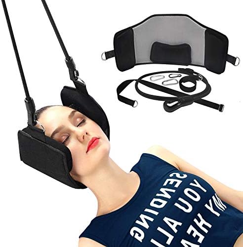 Apphome Neck Stretcher Hammock, Portable Head Hammock Support Neck Pain Relief Hammock Cervical Neck Relaxation Stretcher Neck Pain Hammock for Office Workers, Students, Drivers, Body Workers