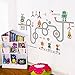 LiveGallery Removabele Transports and Roads Kids Wall Decals Wall Stickers DIY Curved Road Robot Wall Decal Peel and Stick Art Decor for Kids Bedroom Babys Nursery Room Living Rooms Wall Decoration