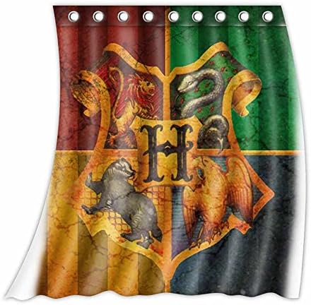 Custom Harry Potter Pattern Curtain Polyester Fabric Window Curtain Size 52wx63h (One Piece)