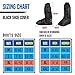 Anti-Slip Walking Boot Cover for Shoes Motorcycle Boots size Men 8.5-9.5 Women 10-11 with Reflective Heels and Sturdy Zippered Elastic Bands for Outdoor Hiking Camping Fishing - Black