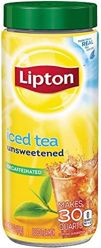Lipton Decaffeinated Unsweetened Iced Tea Mix, 30 qt