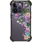 CASETiFY Ultra Impact iPhone 14 Pro Case [5X Military Grade Drop Tested / 11.5ft Drop Protection] - My Succulent Garden - Clear Black