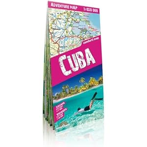 Cuba Laminated Adventure Map - Comfort map 1:650,000 (English and French Edition)