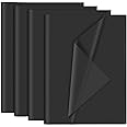 NEBURORA 120 Sheets Black Tissue Paper 35 x 50 cm Black Wrap Paper Sheets for Gift Bags Packaging Floral Filler Crafts Birthd