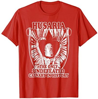 Mens Husaria The Only Undefeated Calvary T-Shirt Hussar XL Red