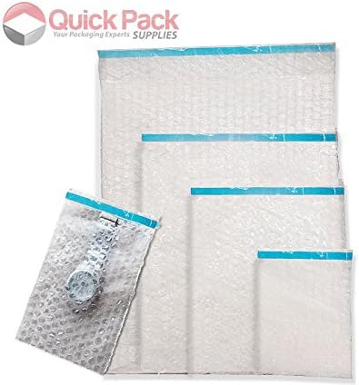 50 Pack - BB4 (230mm x 280mm + 30mm lip) Self Seal Plain Bubble Wrap Bags