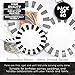 Disposable Plates - 80-Count Paper Plates, Party Supplies for Appetizer, Lunch, Dinner, and Dessert, Black and White Striped Design, 9 Inches in Diameter