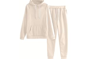 YMADREIG Sweat Suit for Women 2 Piece Set 2023 Fashion Fall Outfits Pullover Hoodies and Sweatpants Lounge Set Tracksuit