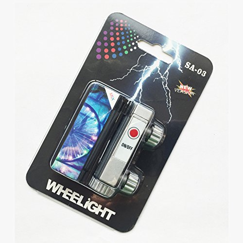 LEDHOLYT 1pcs Battery Powered 3 Modes LED Bike Wheel Light Bicycle Cycling Spoke Rim Tire Tyre String Light (Blue) - Thumbnail 3