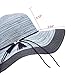 SOMALER Women Floppy Sun Hat Summer Wide Brim Beach Cap Packable Cotton Straw Hat for Travel Light Grey