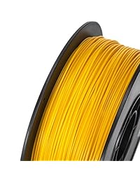 Inland   Filamento dorado para impresora PLA 3D, 1.75 mm, carrete de 1 kg (2.2 libras).