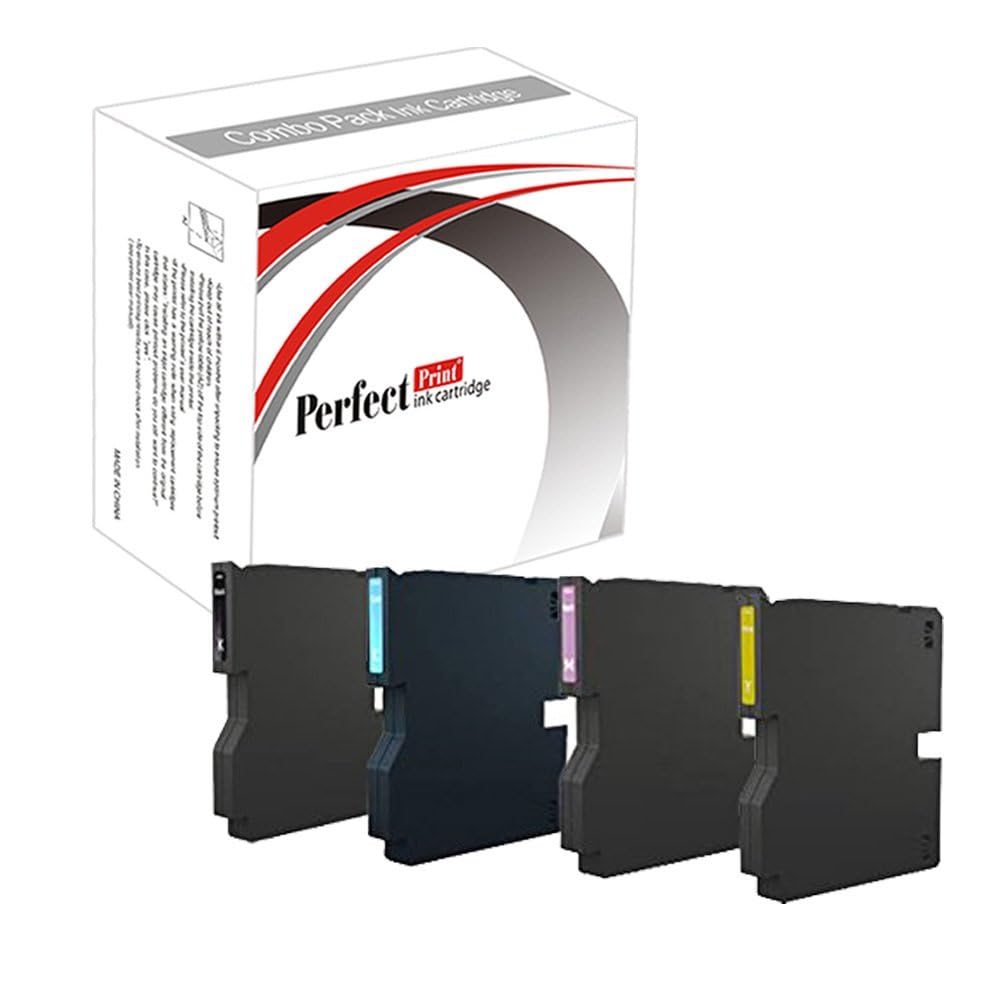 Set of 4 compatible ink cartridges for Ricoh GC - 41