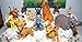 Deluxe Cake Toppers Cupcake Decorations 12 Set with 10 Figures From The Lion King Movie, Movie Sticker and LKRing Featuring Simba, Scar, Hyenas