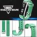 REDGO ID115U Replacement Bands, ID115U ID115UHR Replacement Fitness Tracker Band, Black Blue Teal Pink Purple