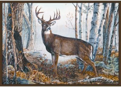 Custom Printed Rugs Whitetail Deer