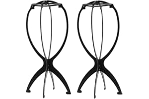 DANSEE Short Wig Stand 2 Pack ,Wig Holder for Multiple Wigs
