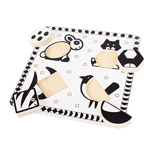 Bigjigs Toys BJ515 Pets Black and White Puzzle