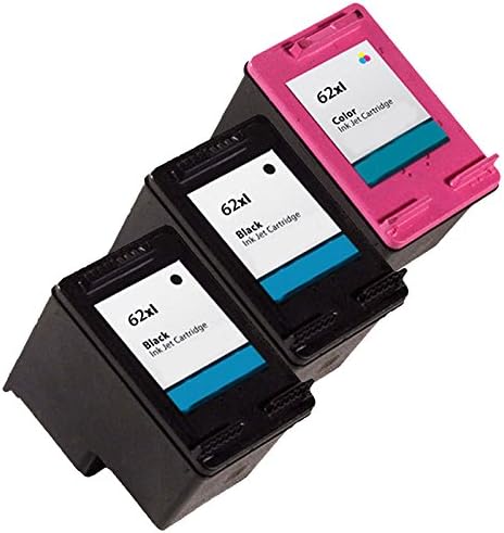 INKMATE 3 Pack Rmanufactured Ink Cartridge for 62XL C2P04AE C2P06AE Work With Officejet 5740 5742 5745 ENVY 5640 5660 5665