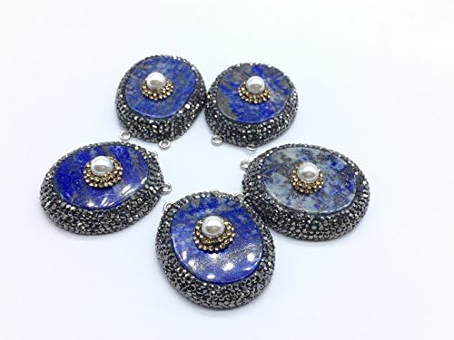 Raw Lapis Lazuli Crystal Pendant Necklace –Success Intuition Self Expression Natural Stress Aid Soothe Mind Emotions - Authentic Stone