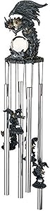 StealStreet SS-G-41010, Wind Chime Round Top Dragon Hanging Garden Porch Decor
