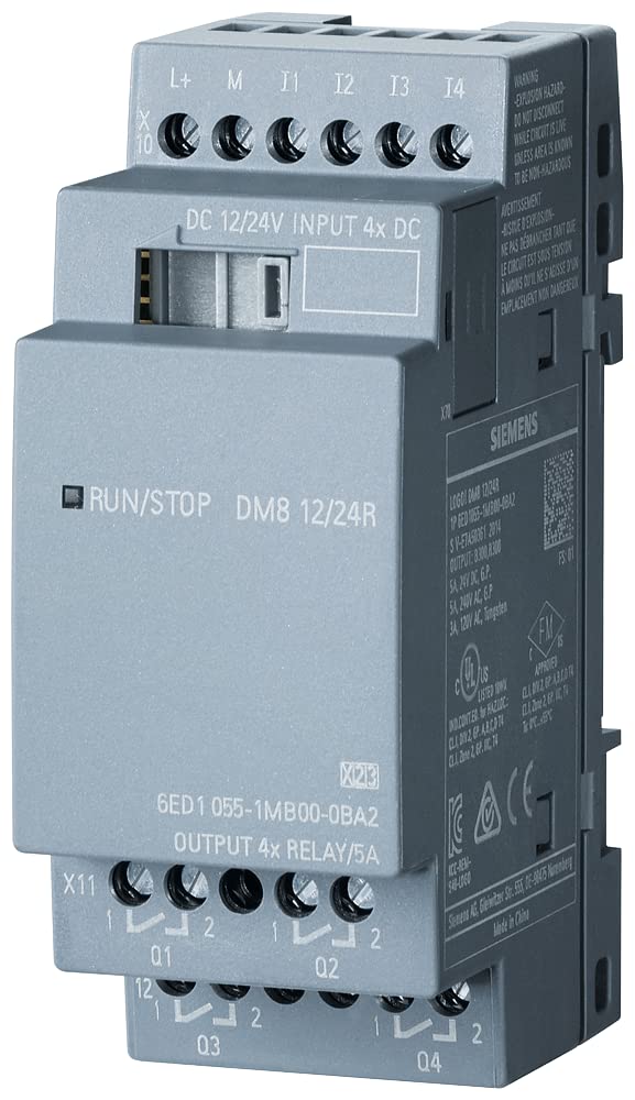 Siemens Logo! DM8 12/24R 0BA2 PLC Expansion Module 24 V/DC