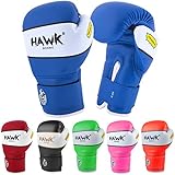 Hawk Sports Kids Boxing Gloves for Kids Children Youth Punching Bag Kickboxing Muay Thai Mitts MMA Training Sparring Gloves (Blue, 4 oz)