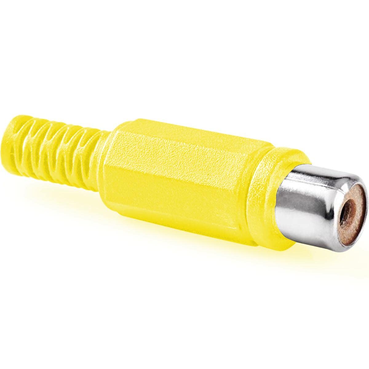 Audio Connectors 609074 Plastic RCA Female - Yellow