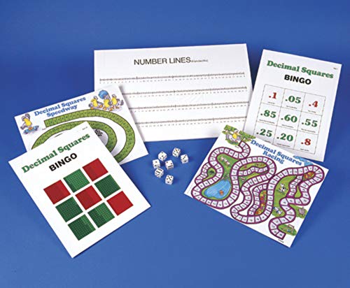 American Educational Decimal Squares Activity Mats, Dice and Game Markers