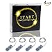 ITART Micro LED String Lights Battery Powered Set of 8 Cool White Mini Fairy Light 20 LED 6ft Ultra Thin Silver Wire Rope Lights for Craft DIY Costume Centerpieces Display