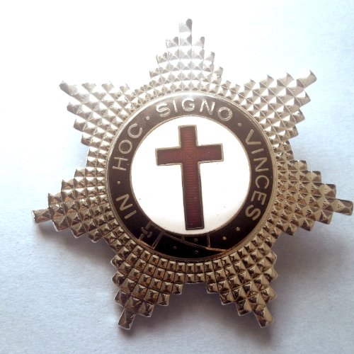 Delux Knight Templar Silver Star Badge