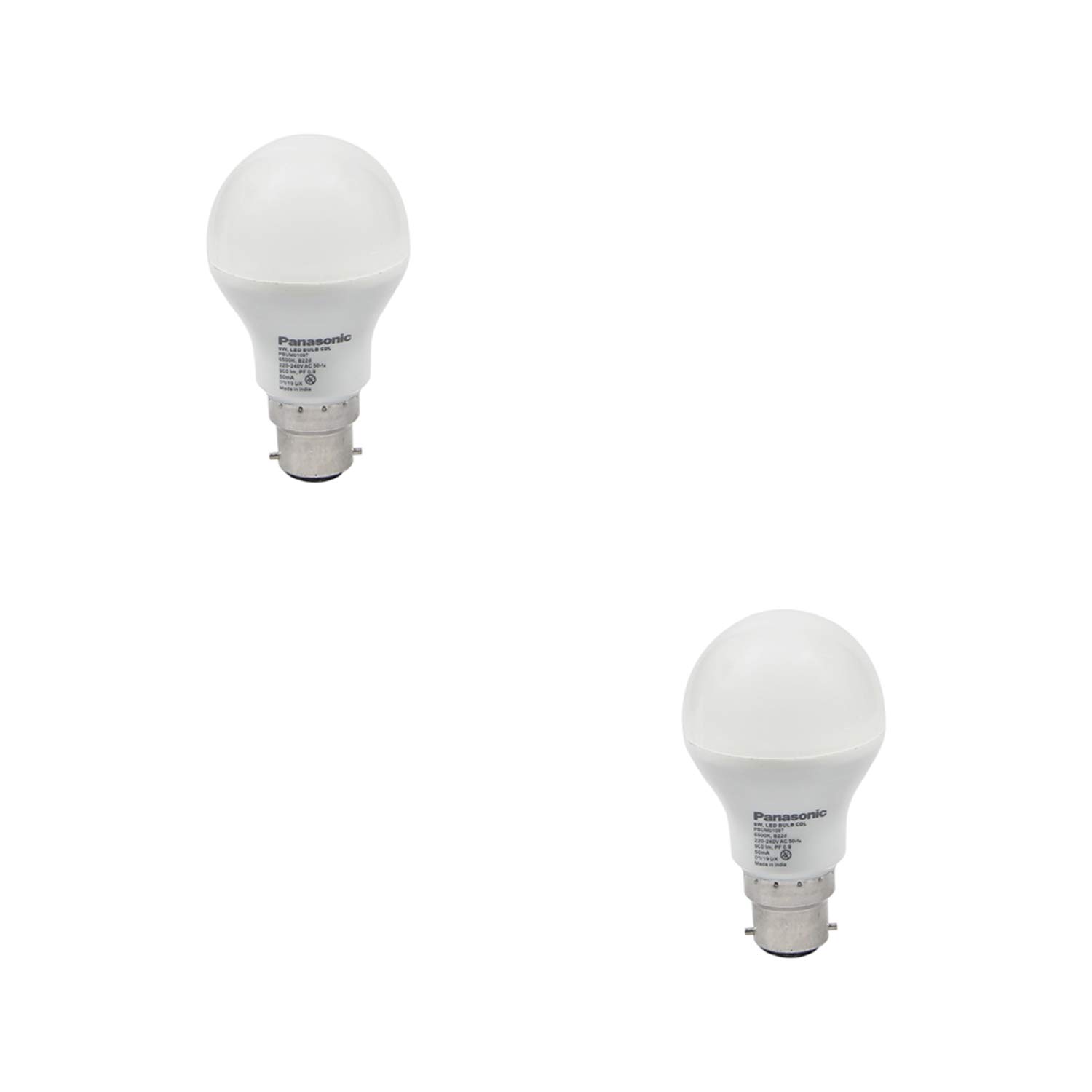 Buy Panasonic 9W B22 LED Cool Day Light Bulb, Pack of 2 Online at Low