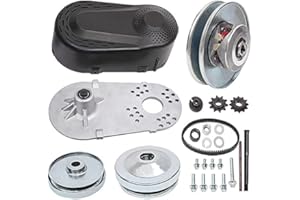 MOOSUN Torque Converter Comet Clutch Go Kart Clutch 1 Inch Replaces Comet TAV2 Manco 10T 40 or 41 and 12T 35 Chain Drive Belt (1" 10T 40/41 and 12T 35 Chain)