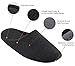 ULTRAIDEAS Men's Lightweight Cotton Slippers with Memory Foam and Soft Sole (Grey/Grey,13-14)