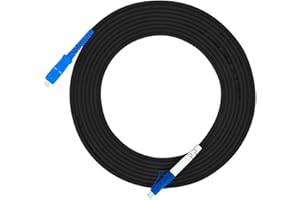 Jeirdus 3M LC to SC Outdoor Armored Simplex 9/125 SM Fiber Optic Cable Jumper Optical Patch Cord Singlemode 3Meters 10ft LC-S