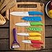 ZenWare¨ 9 Piece Multi Color Ceramic Cutlery Kitchen Knives with Fruit Peeler - Knife Set