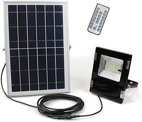 UHURU Solar Flood Light Outdoor, 96 LED Solar Intelligent Sensor Flood Light with A Remote Control, Widely Used for Landscape, Walkway, Farm, Garden, RV, Pathway, Automatic ON/Off, Waterproof