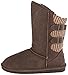 BEARPAW Women's Boshie Chestnut Distressed Size 8 | Women's Boot Classic Suede | Women's Slip On Boot | Comfortable Winter Boot