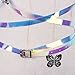 TiaoBug Women's Vinyl PVC Punk Style Rainbow Harness Adjustable Cage Waist Belt Straps