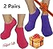 5-Toe Moisturizing Cracked Heel Socks - Treat Your Dry Feet Fast. Best Pain Relief from Cracking Foot Skin with These Gel Infused Moisturizer Sleeves for Women and Men by ARMSTRONG AMERIKA (2 Pairs)