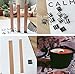 Gnognauq 100 Piece 5 inch Wood Candle Wicks with Tabs for Candle Making and Candle DIY