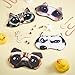 Syhood 10 Pack Funny Blindfolds for Party Game Cute Animal Sleep Mask Cat Dog Soft Blindfold Eye Cover with Adjustable Strap for Adults Men Women