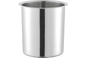 OCS Parts 4.25 Quart Bain Marie Pot | 7.75" x 6" Stainless Steel Pot for Warm or Cold Food, Sauces, Soups, or Organizing Cook