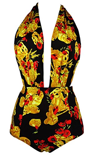 Cocoship golden wheat bread & red floral retro one …